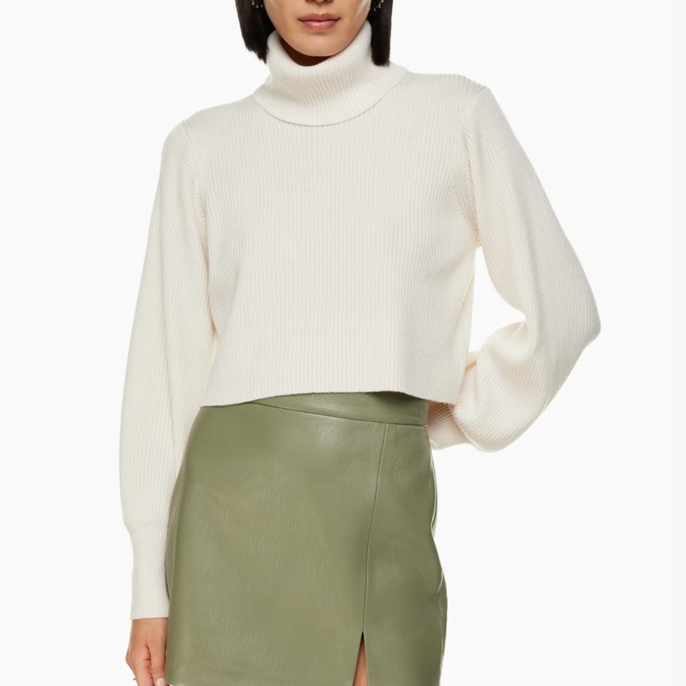 Wilfred Rebecca Turtleneck Merino Wool Light Birch S